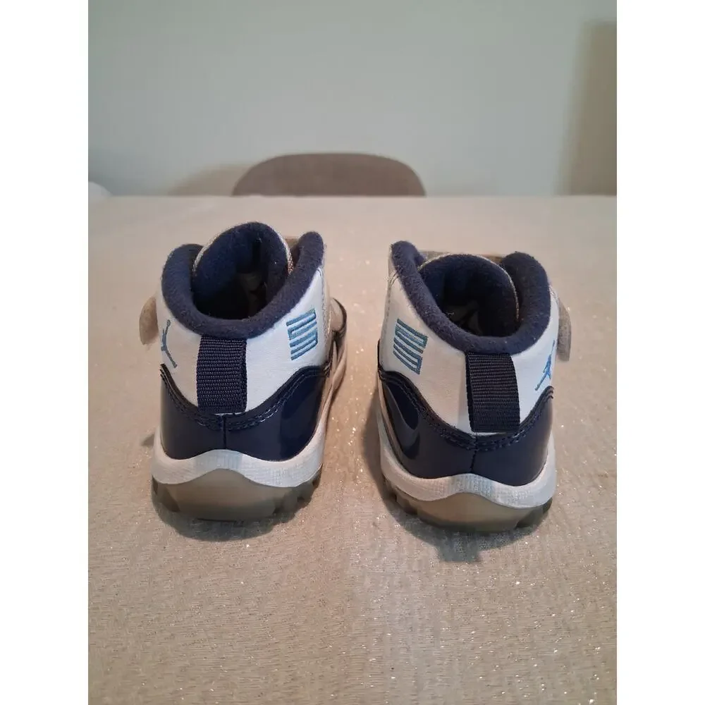 Nike Air Jordan 11 Retro TD Win Like 82 Midnight Navy White Size 7C Baby